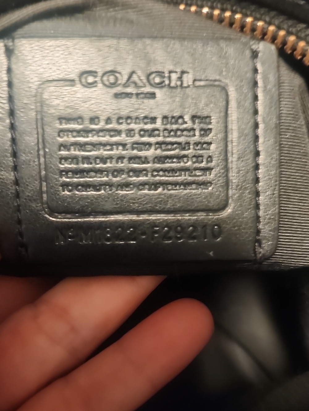 Coach Signature Messenger Bag in Brown and Black Straps Are Perfect . Zipper Gli - Picture 11 of 11
